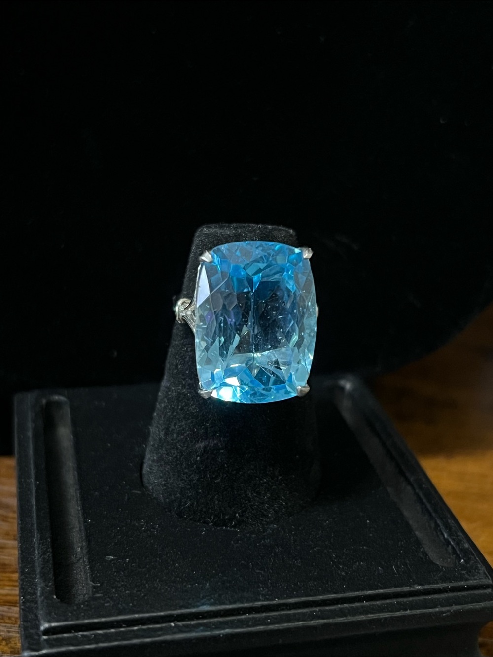JTV 25ct Blue Topaz Ring size 7